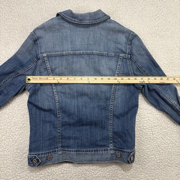 AG Adriano Goldschmied Women's M The Robyn Medium Wash Denim Jacket Made In USA - Picture 5 of 6